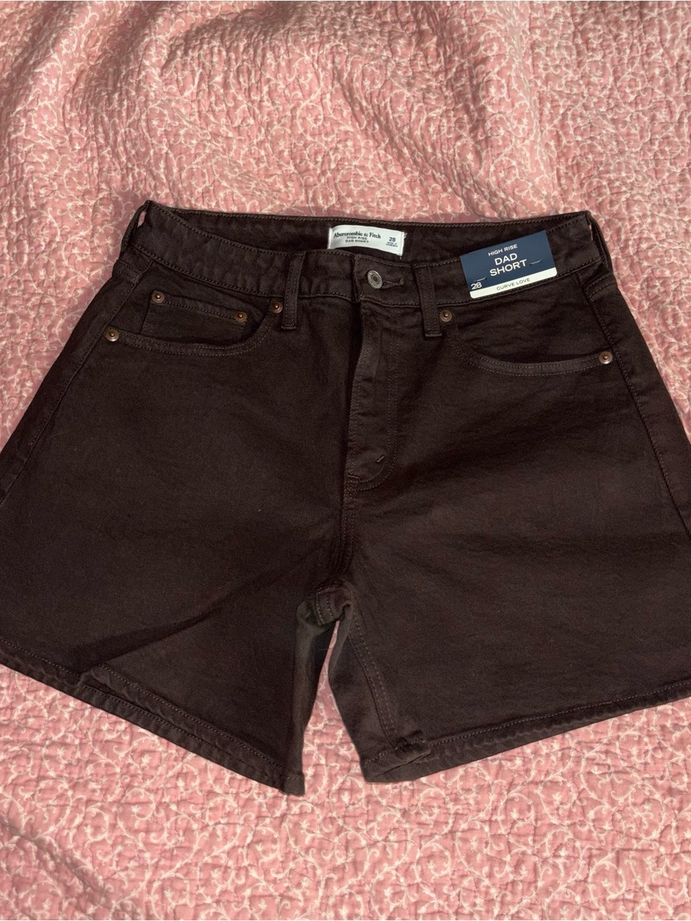 Abercrombie & Fitch Women’s High-Rise Dad Shorts